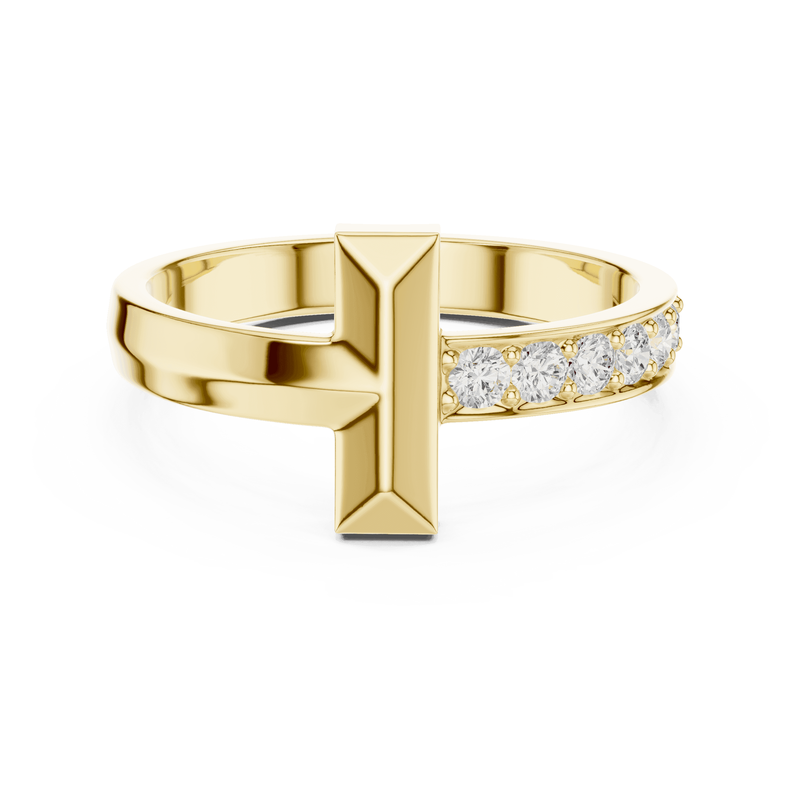 White Gold Diamond Cross Ring for Men | Luxury Faith Ring UK | Pave Set Luxury Ring (0.21 TW) UK | 9kt | 14kt | 18kt | platinum